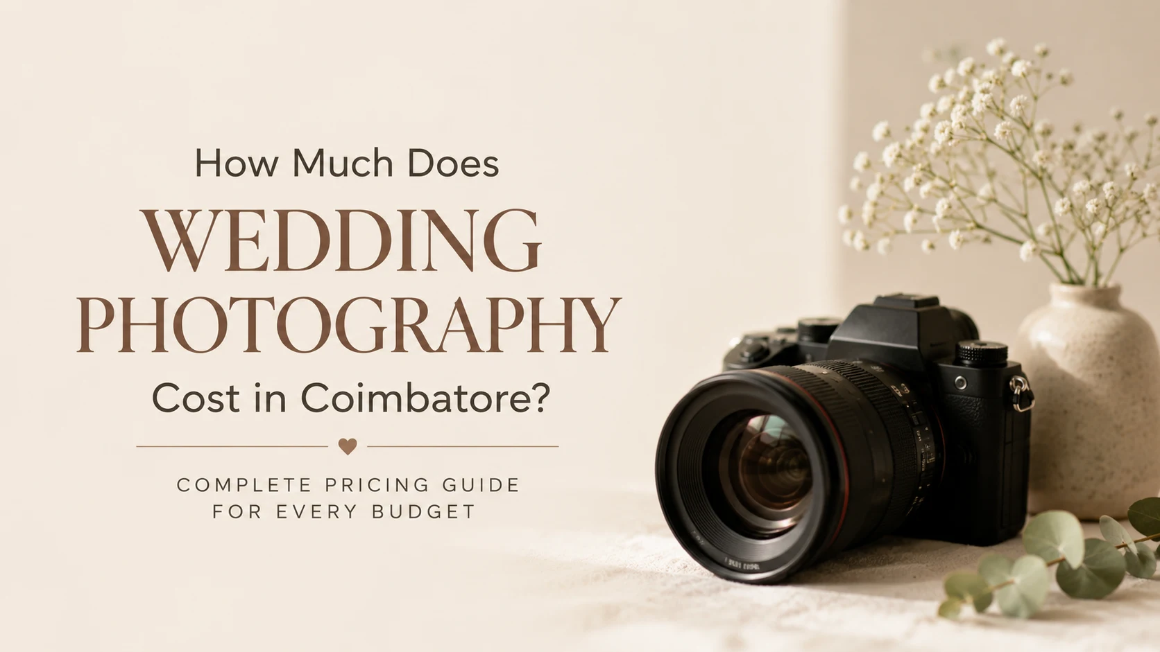 How Much Does Wedding Photography Cost in Coimbatore? A Complete 2026 Price Guide for Couples - Wedding Photography Coimbatore